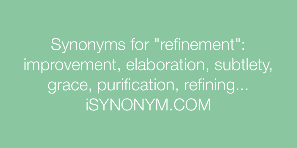 Synonyms refinement