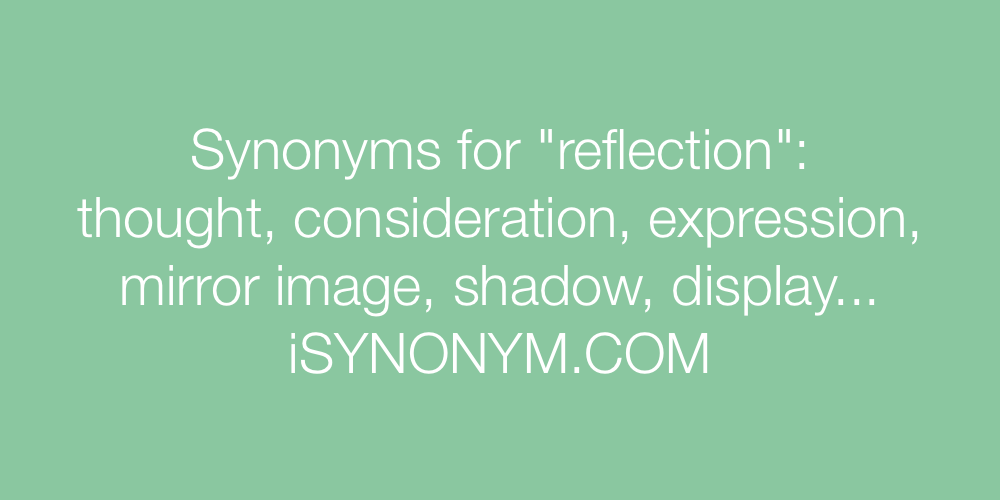 Synonyms reflection