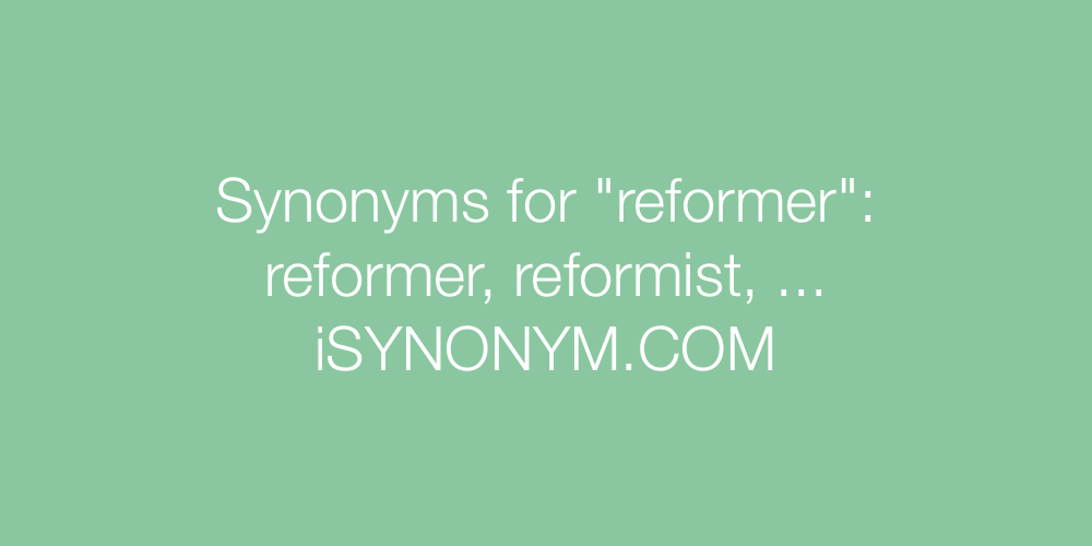 Synonyms reformer