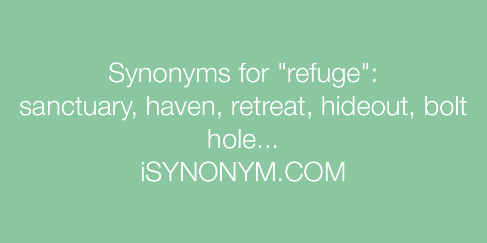 Synonyms refuge
