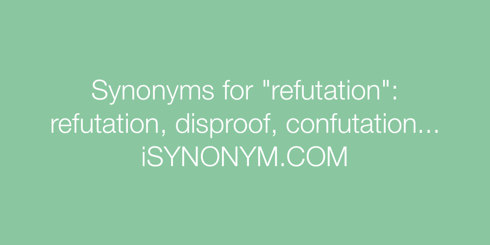 Synonyms refutation