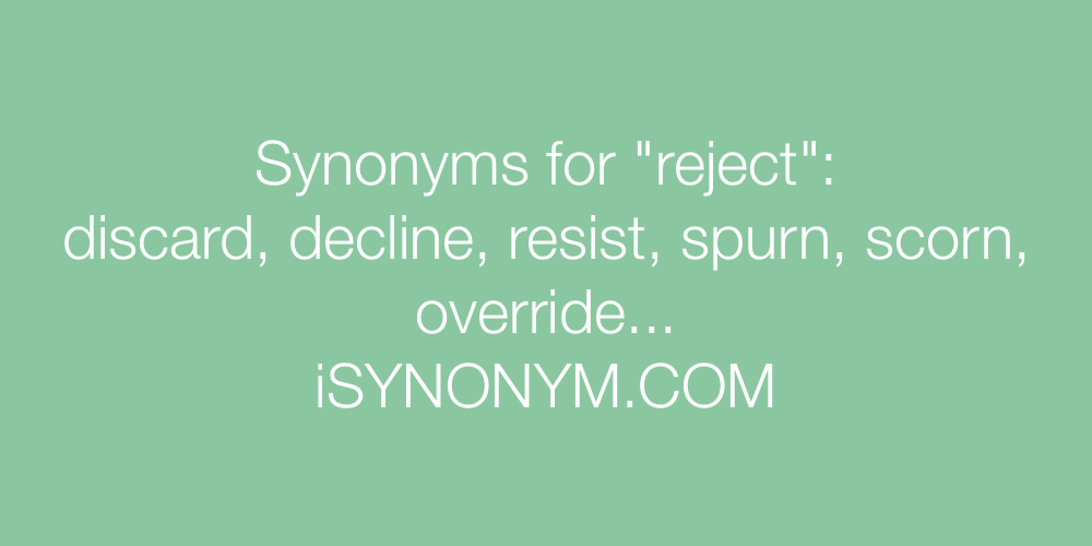 Synonyms reject