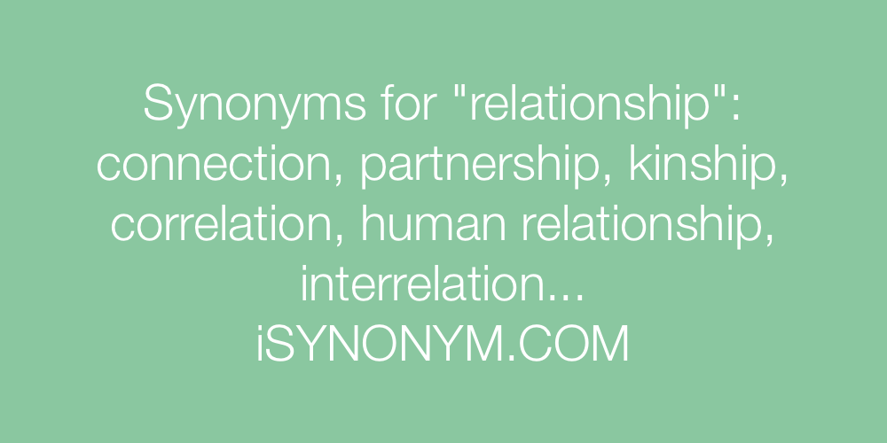 Synonyms relationship