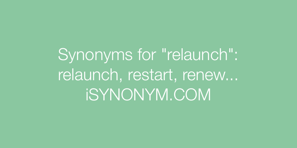 Synonyms relaunch