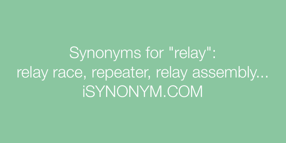 Synonyms relay