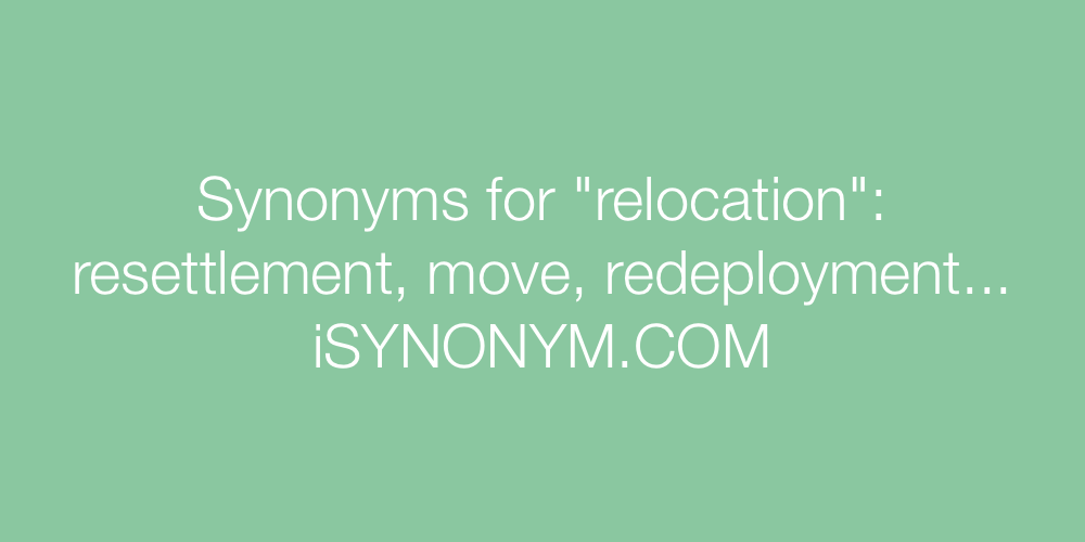 Synonyms relocation