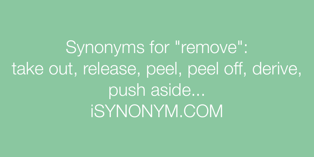 Synonyms remove