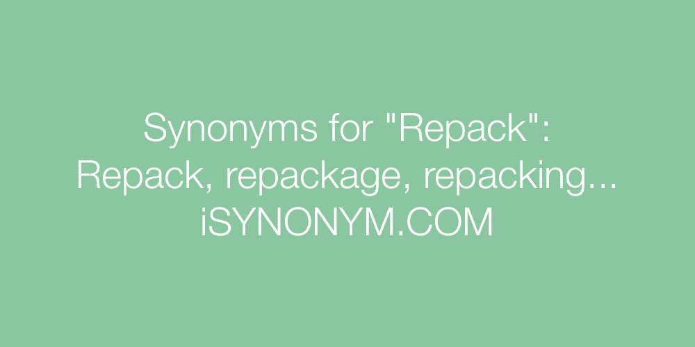 Synonyms Repack