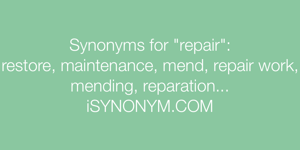 Synonyms repair