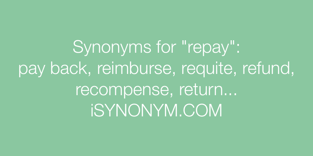 Synonyms repay
