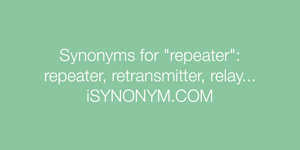 Synonyms repeater