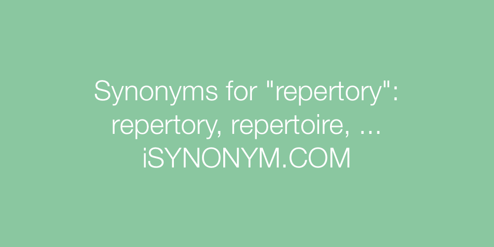 Synonyms repertory