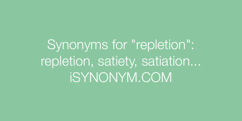 Synonyms repletion