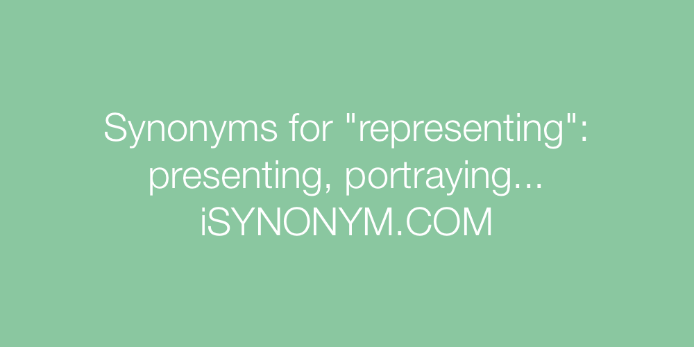 Synonyms representing