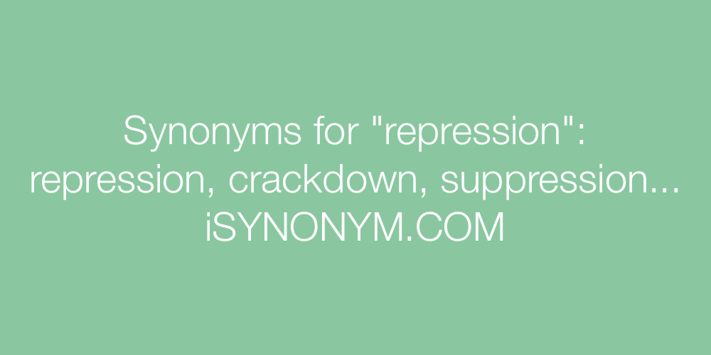 Synonyms repression