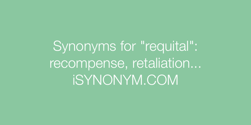 Synonyms requital