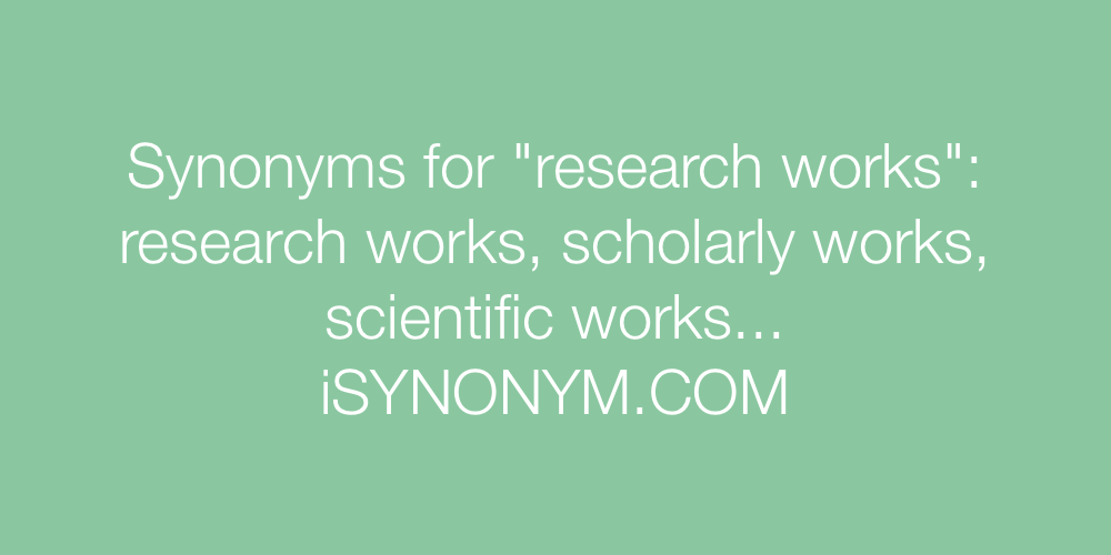 Synonyms research works