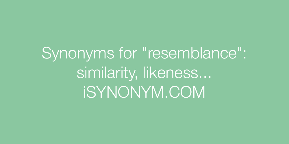 Synonyms resemblance