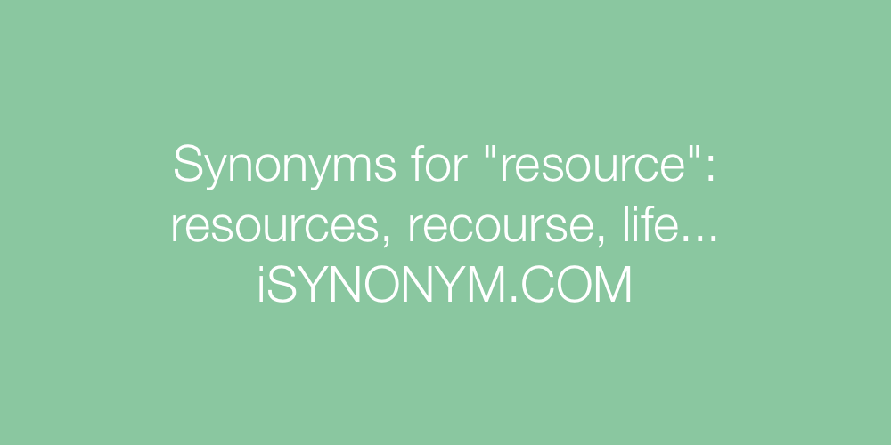 Synonyms resource