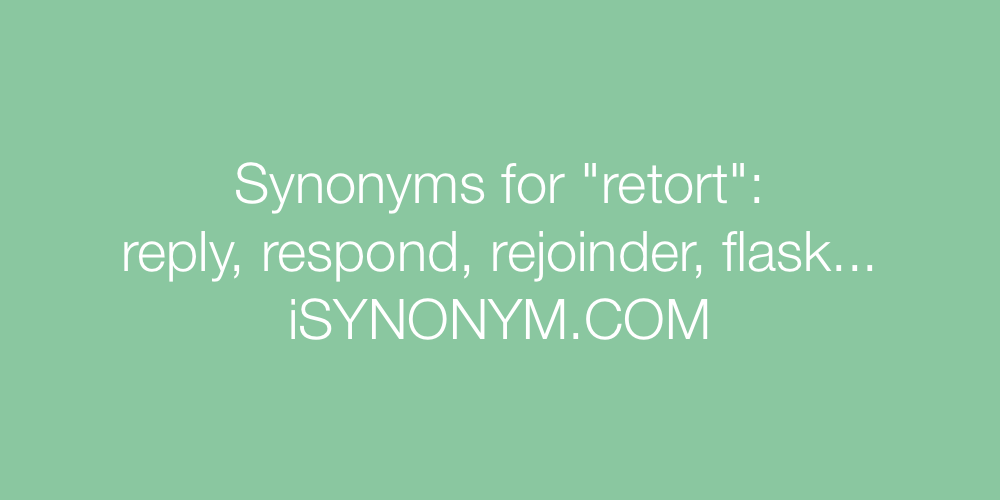 Synonyms retort