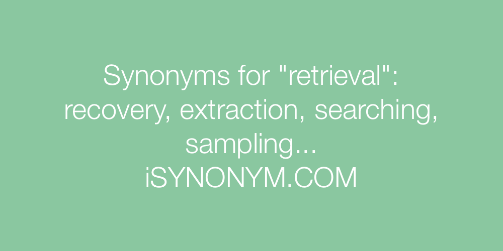 Synonyms retrieval