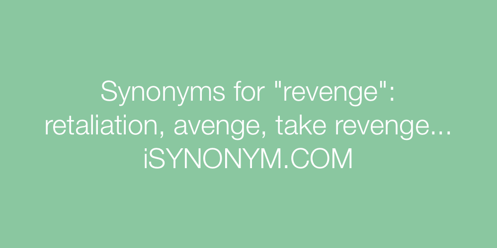 Synonyms revenge