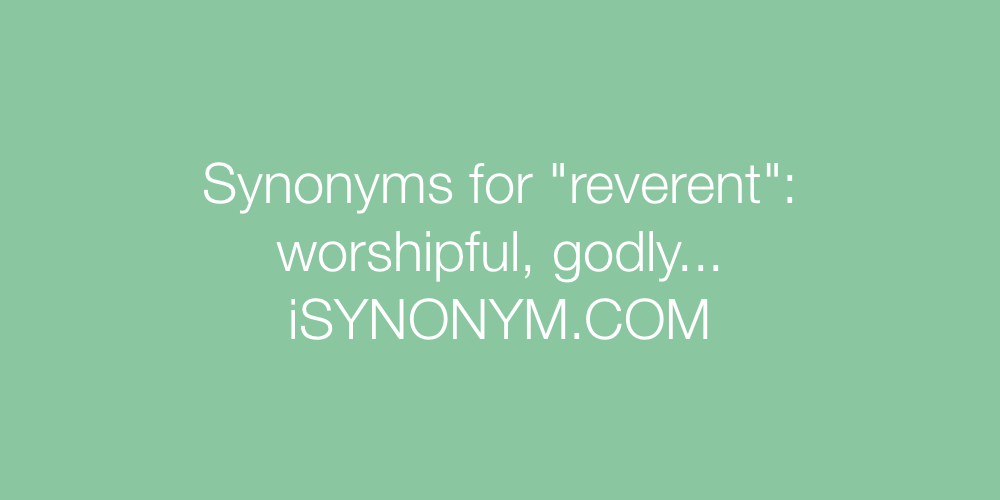 Synonyms reverent