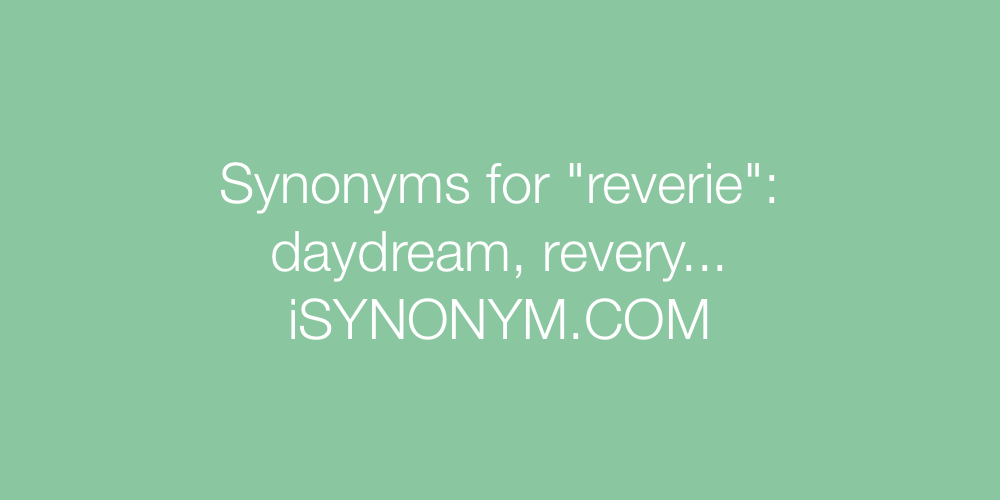 Synonyms reverie