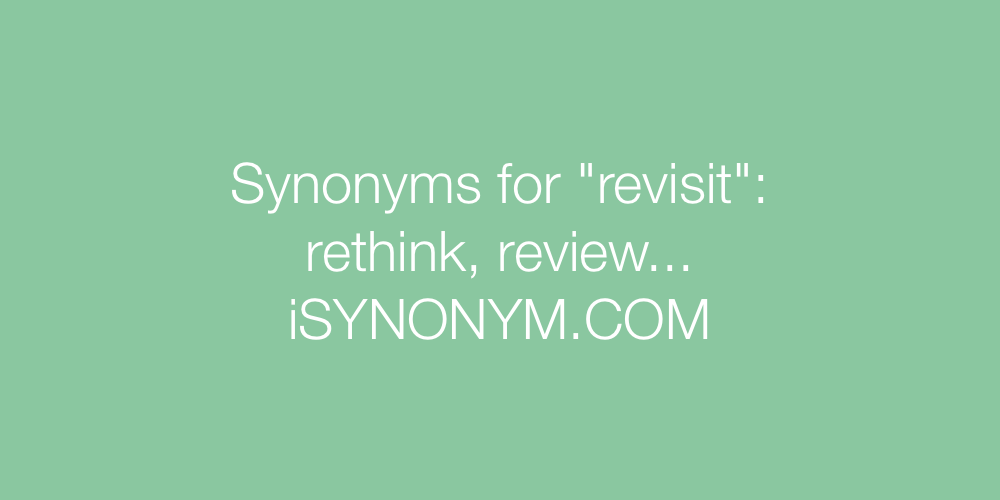 Synonyms revisit