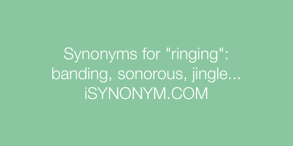 Synonyms ringing