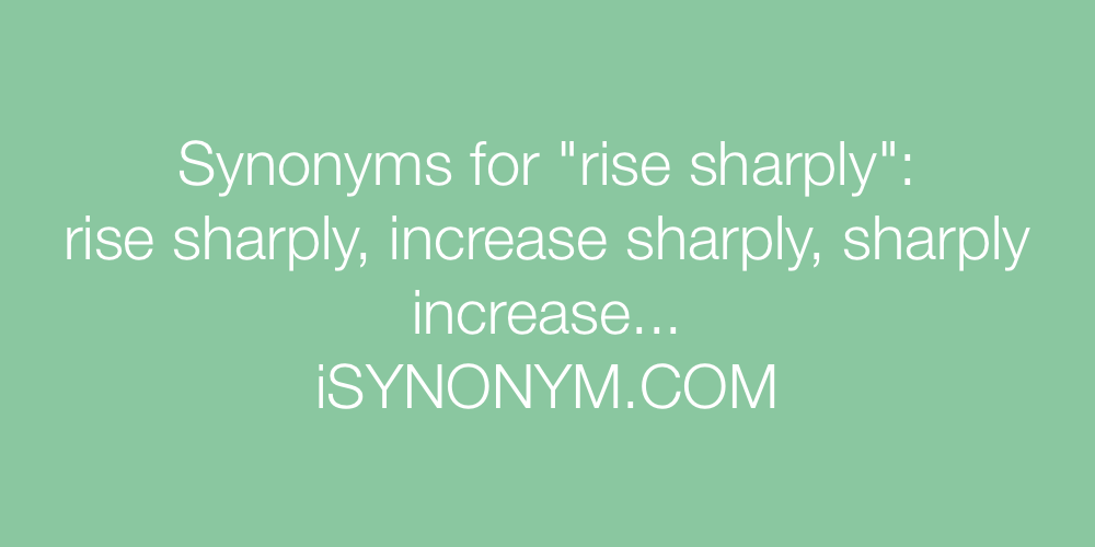 Synonyms rise sharply