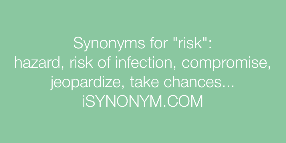 Synonyms risk