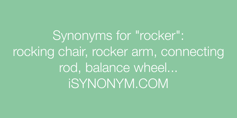 Synonyms rocker