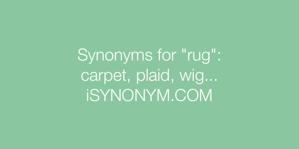 Synonyms rug