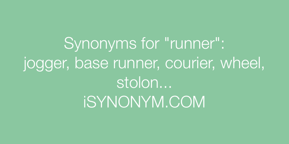 Synonyms runner