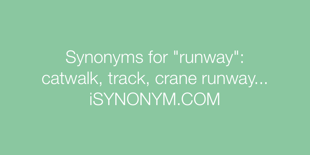 Synonyms runway