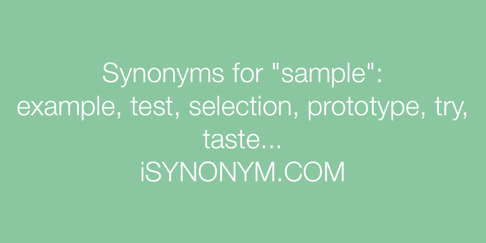 Synonyms sample
