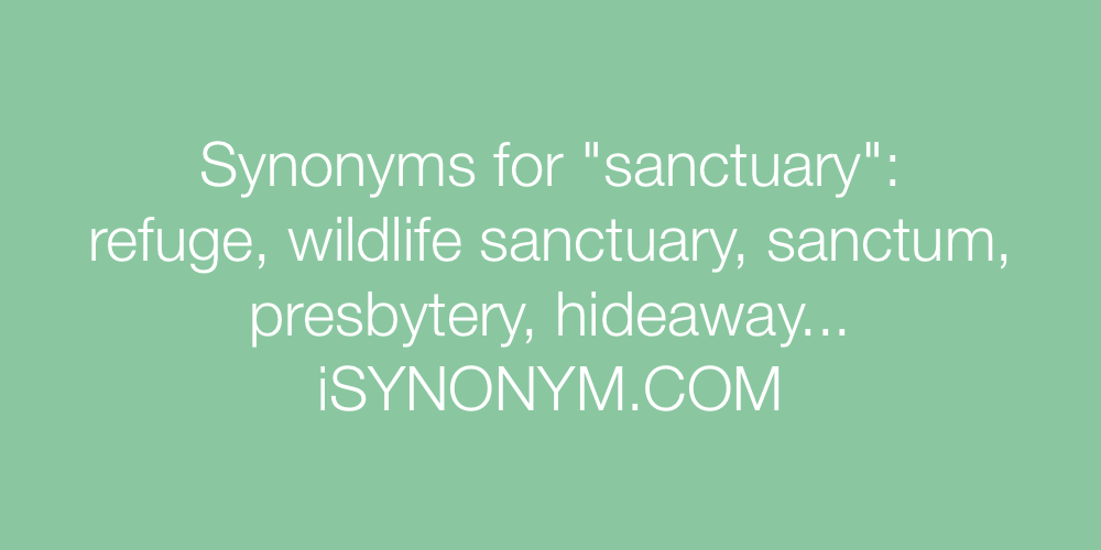 Synonyms sanctuary