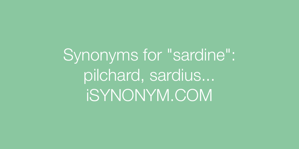 Synonyms sardine