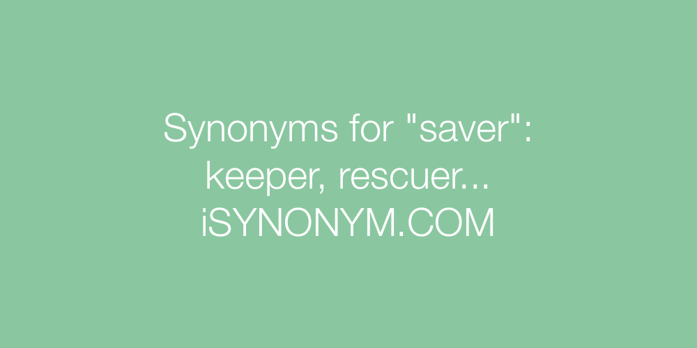 Synonyms saver