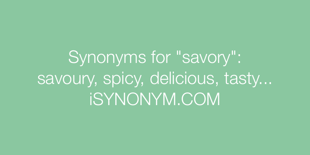 Synonyms savory