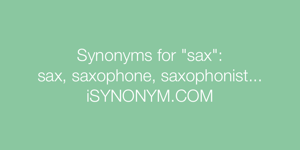 Synonyms sax