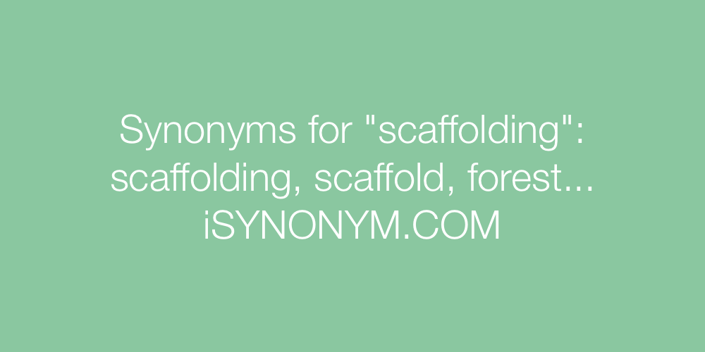 Synonyms scaffolding