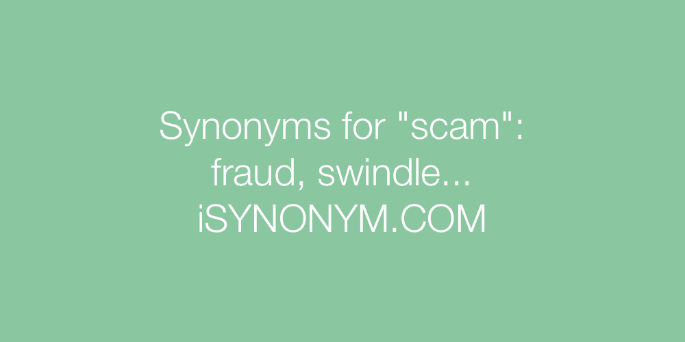 Synonyms scam
