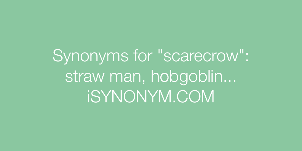 Synonyms scarecrow