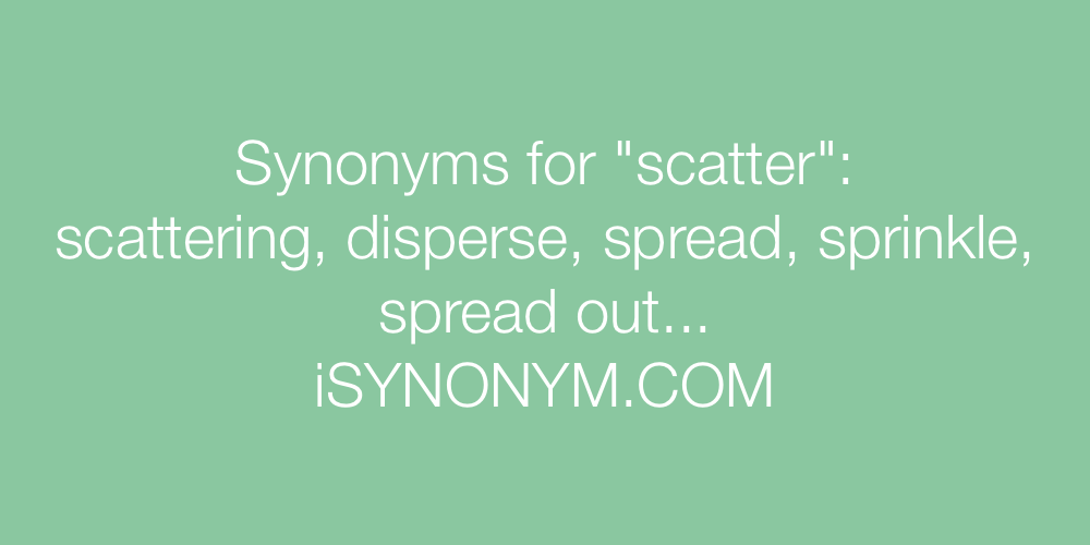 Synonyms scatter