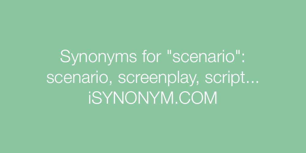 Synonyms scenario