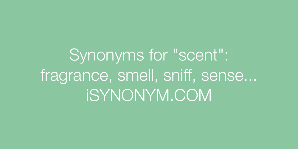 Synonyms scent