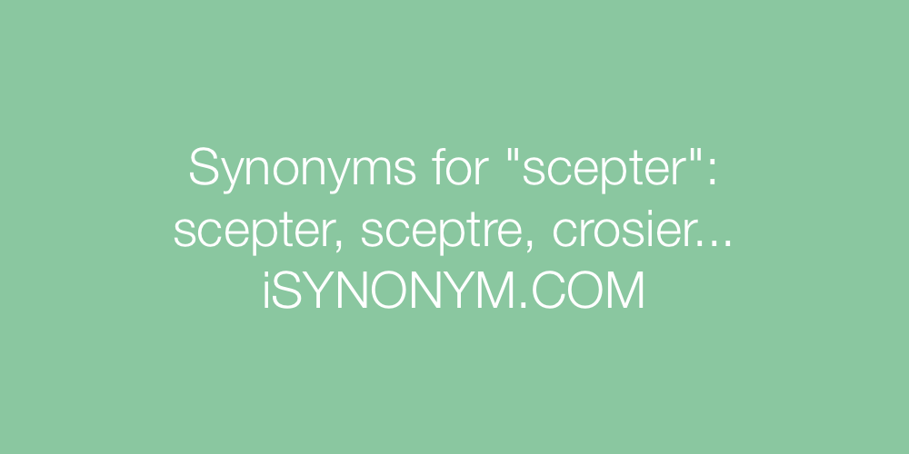 Synonyms scepter