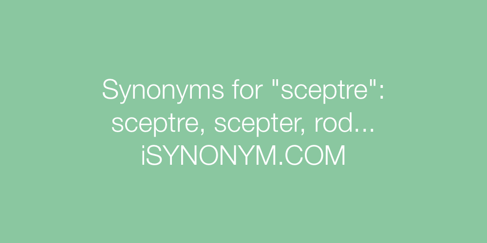 Synonyms sceptre